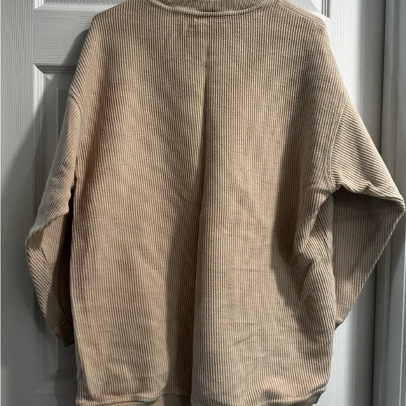 Aerie Pink/Beige Oversized Crewneck - Picture 3 of 3